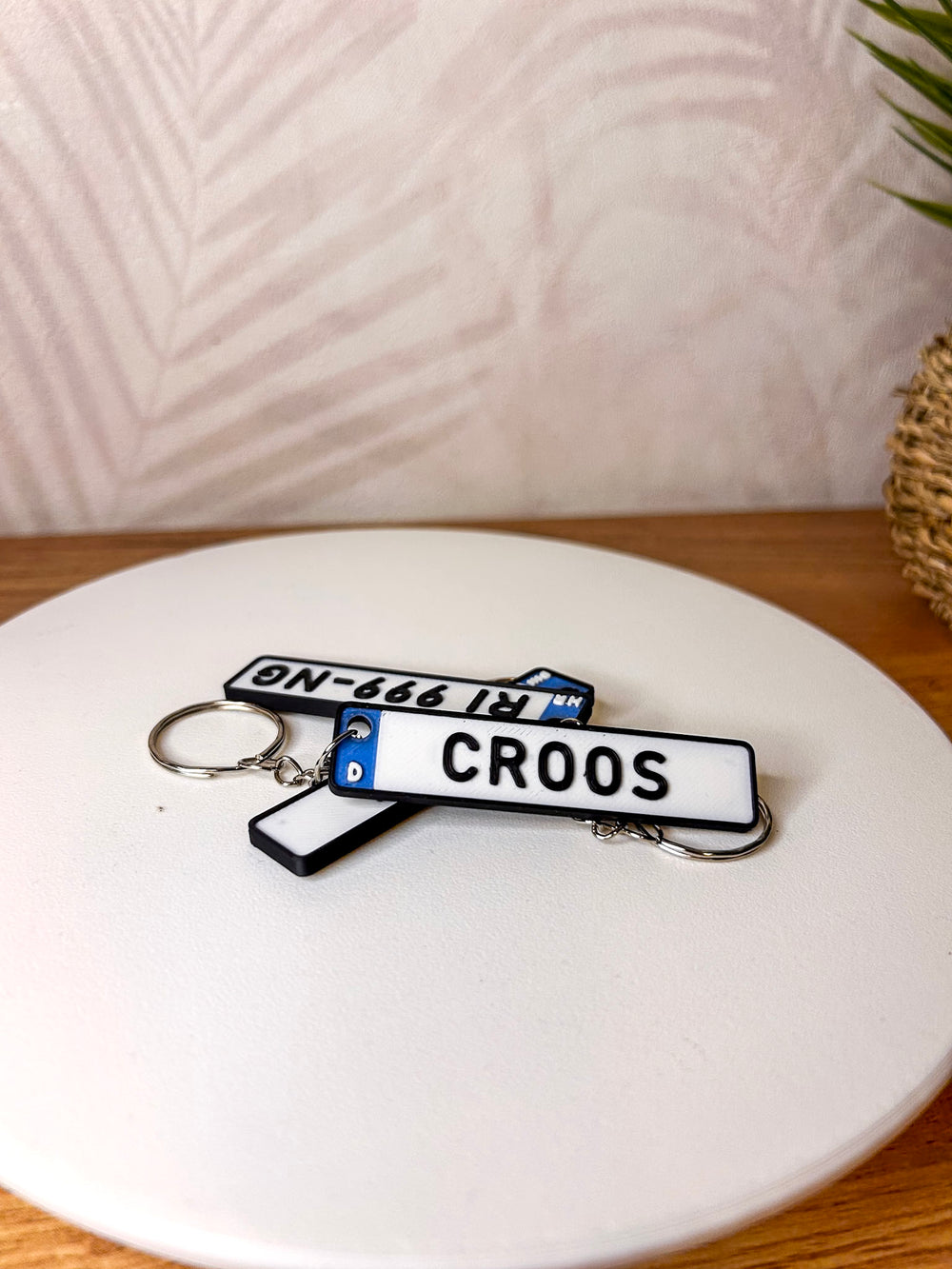 Personalized License Plate Keychain